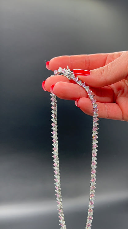 HEART TENNIS CHOKER NECKLACE